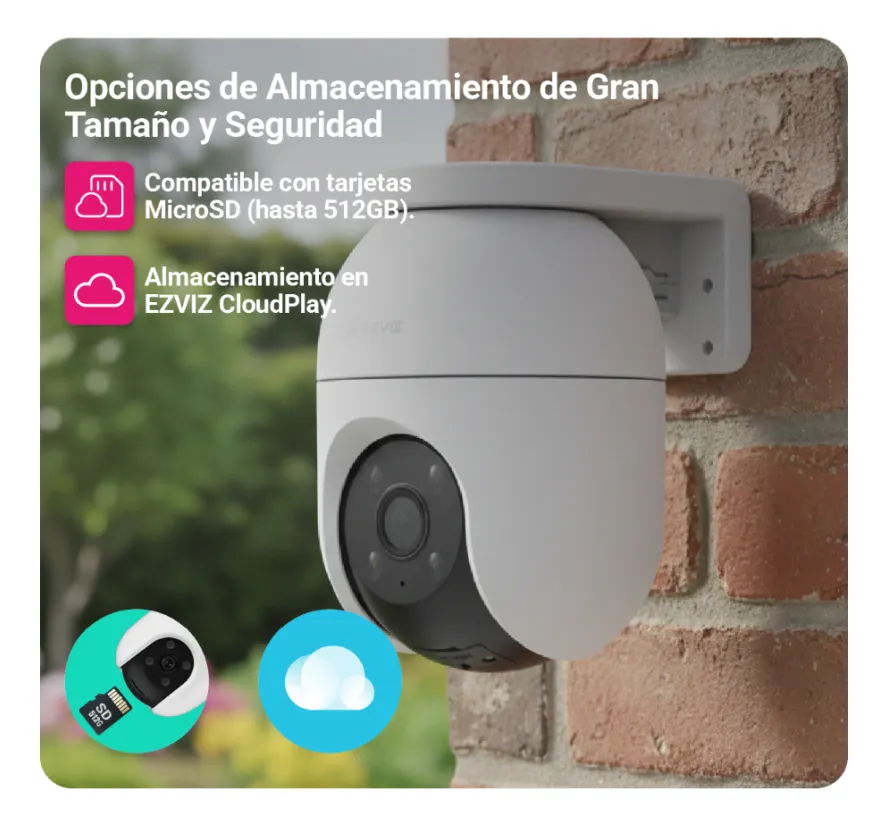 Camara De Seguridad Wifi Domo Color Full Ezviz C8c 2mp 1080 Blanco - Imagen 3