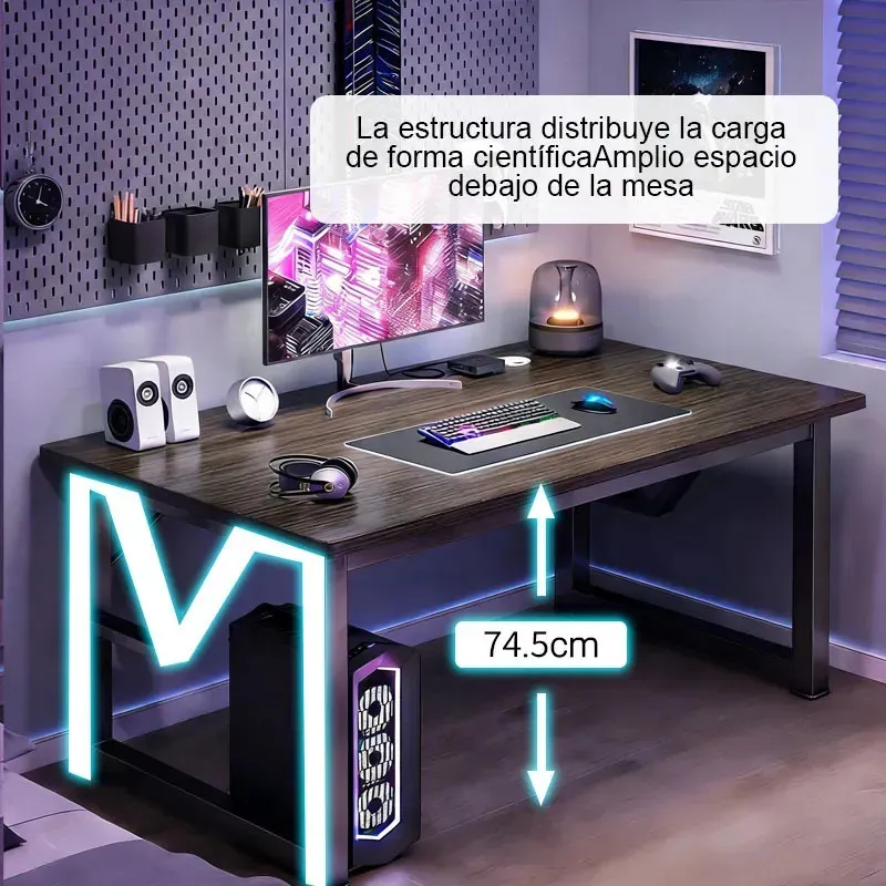 Escritorio Gamer Para Pc Con Amplio Espacio Y Estilo Moderno - Imagen 3