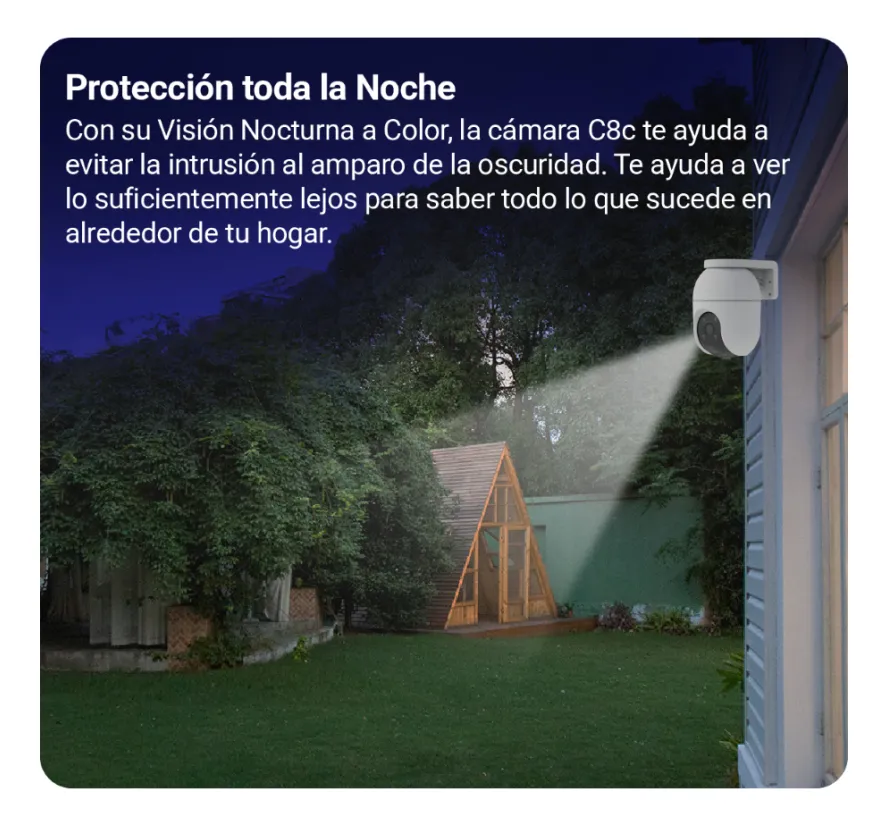 Camara De Seguridad Wifi Domo Color Full Ezviz C8c 2mp 1080 Blanco - Imagen 2